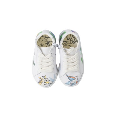 Kids Sneakers High Top White Animal Multicolor