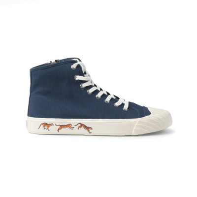 Sneakers High Top Trainers Tiger With Zipper Midnight Blue