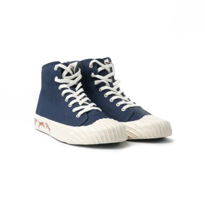 Sneakers High Top Trainers Tiger With Zipper Midnight Blue