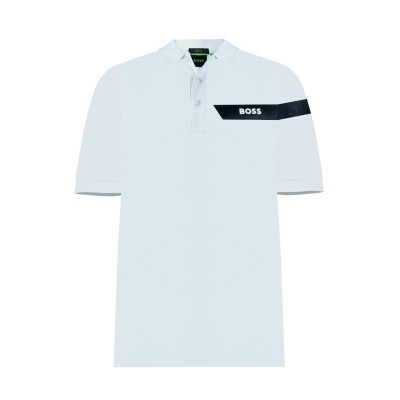 Polo Paule 100 White Logo List Black