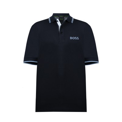 Polo Paddy Pro 406 Navy Logo Blue