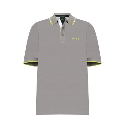 Polo Paddy Pro 334 Light Pastel Green Logo Green