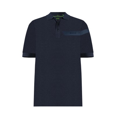 Polo Paule 042 Dark Blue Logo List Blue