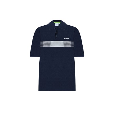 Kids Polo Pavel Navy Stripe White