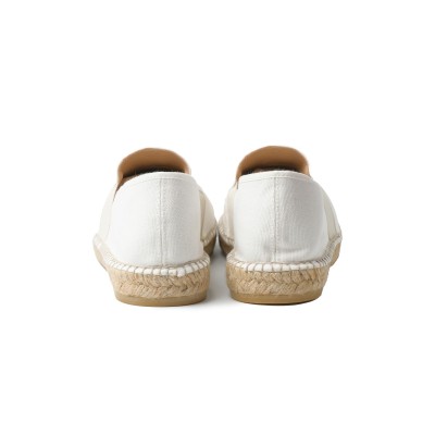 Tiger Espadrilles Elastic White Logo Silver