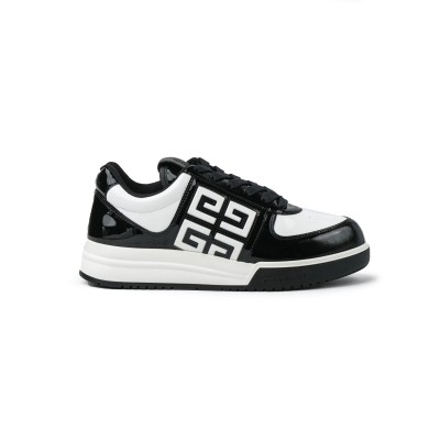 G4 Low top Sneakers In Black/White Patent Leather