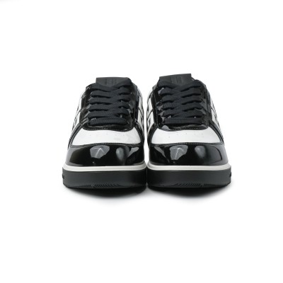 G4 Low top Sneakers In Black/White Patent Leather