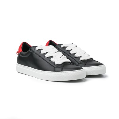 Urban Street Sneakers Black Red Big Rope