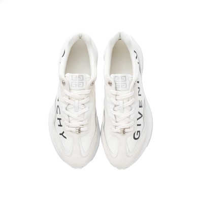 Giv Runner Logo Print Sneakers White