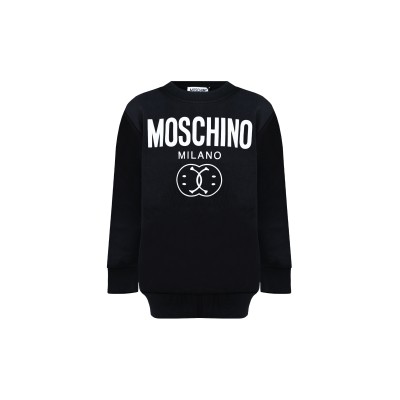 Kids 1 Set Sweatshirt And Pants Black Milano Logo White