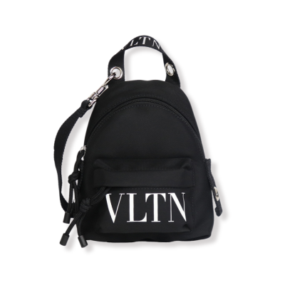 VLTN Mini Nylon Backpack Black