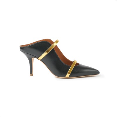 Maureen Heels 7cm Black Gold Leather