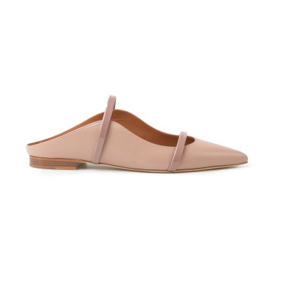 Maureen Flat Mules Leather Dove