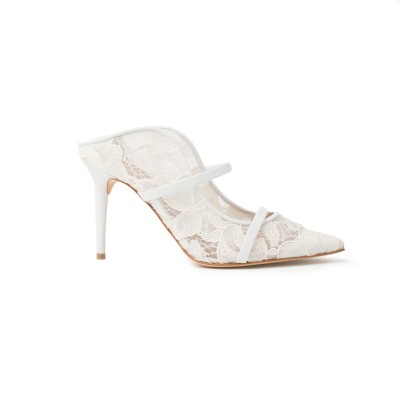 Mauren Heel 8.5cm Lace White