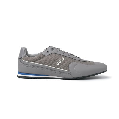 Rusham Low Top Sneakers Pume in Medium Grey Logo Silver