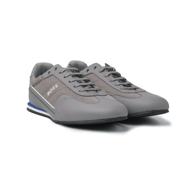 Rusham Low Top Sneakers Pume in Medium Grey Logo Silver