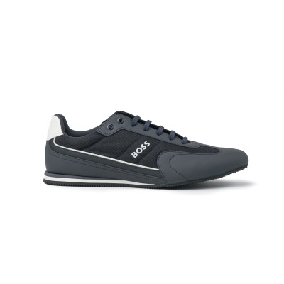 Rusham Low Top Sneakers Pume in Dark Blue Logo Silver