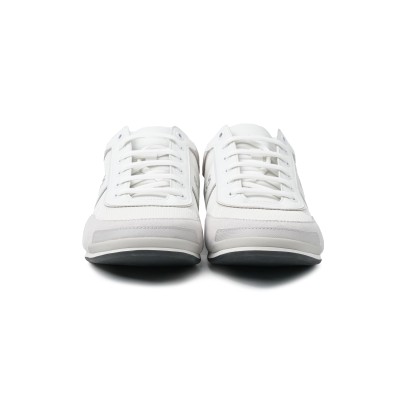 Saturn Low Top Sneakers in White with Silver Logo