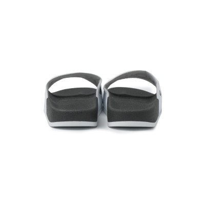 Kids Slide Sandal Black White Logo Black