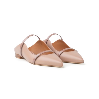 Maureen Flat Mules Leather Dove