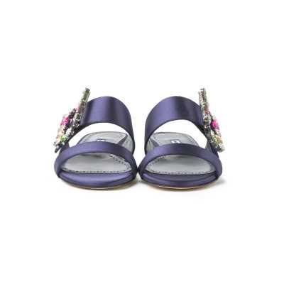 Verda Flat Sandal Navy