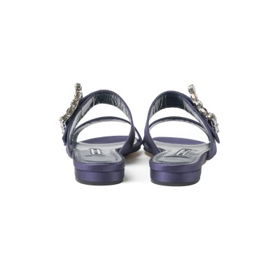 Verda Flat Sandal Navy