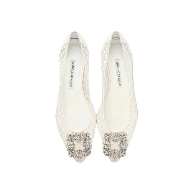 Hangisi Flat White Lace