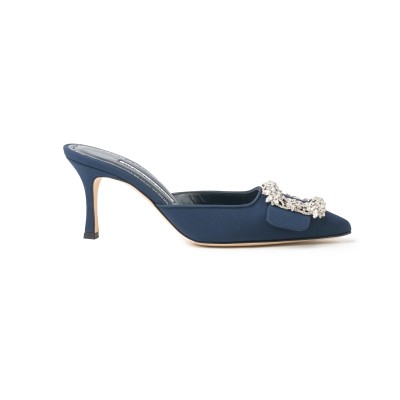 Maysale 7cm Navy Crepe de Chine