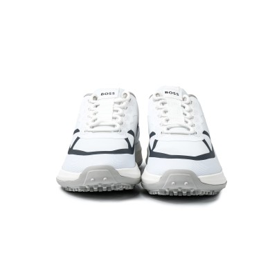 Cedric Low Top Sneakers In Natural White List Black Logo