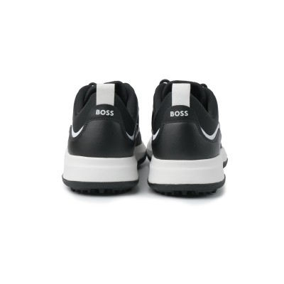 Cedric Low Top Sneakers In Black List White Logo