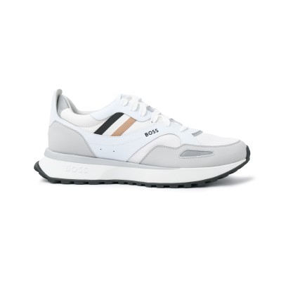 Sneakers Jonah Mix Trainers With Signature Stripe White