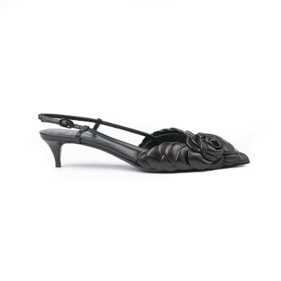 Atelier Rose Edition Slingback Pumps 4cm Black