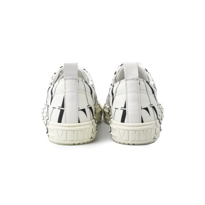 VLTN Times Giggies Low Top Fabric Sneakers White Black