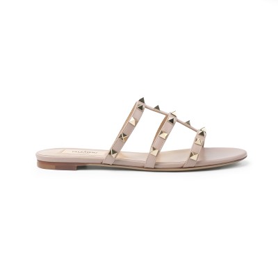 Strappy Flat Sandal Poudre