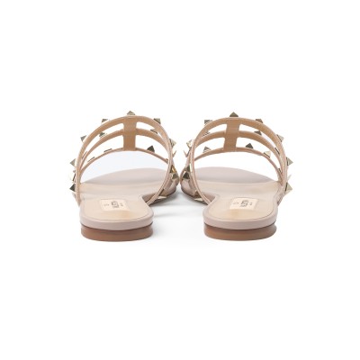 Strappy Flat Sandal Poudre