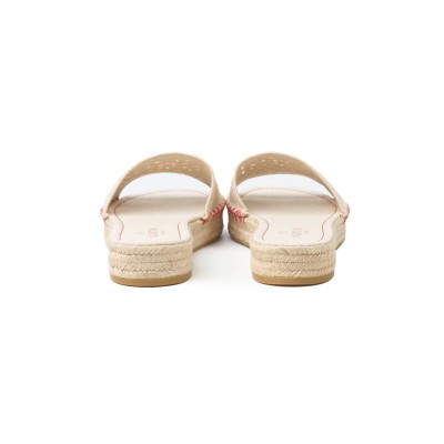 Atelier Espadrilles Slide Sandal White