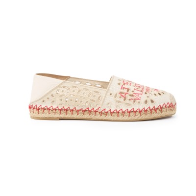 Atelier Logo Espadrilles White