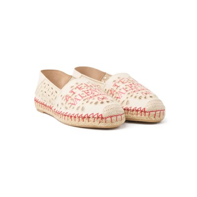 Atelier Logo Espadrilles White