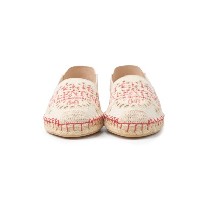 Atelier Logo Espadrilles White