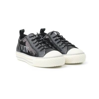 VLTN Low Top Sneakers Black