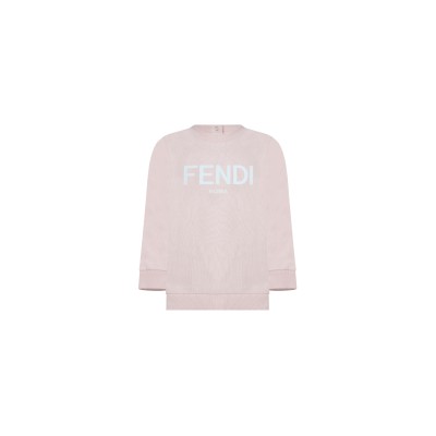 Kids Sweatshirt Logo Fendi Roma Pink