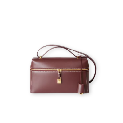 L27 Pochette Extra Pocket Smooth Calfskin Azuki Beans