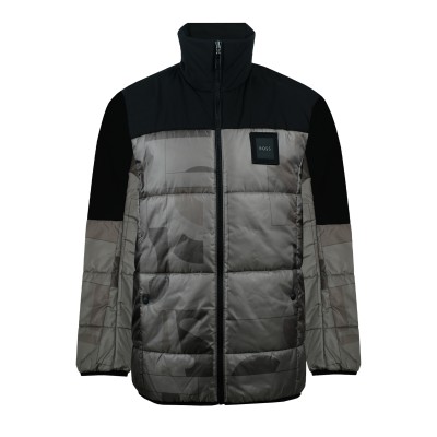 J_Hamar2 Reguler Fit Water Repellent Padded Jacket In Mixed Patterned