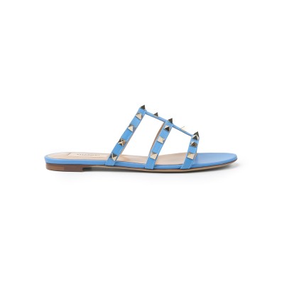 Strappy Flat Sandal Denim