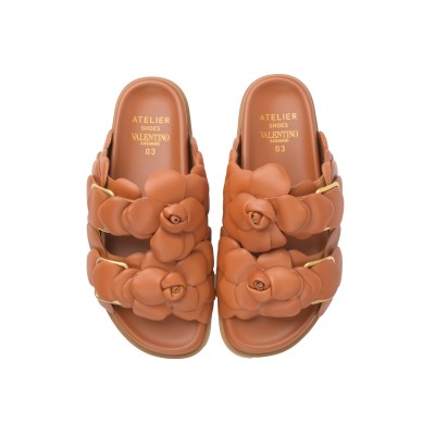 Atelier Rose Edition Slide Sandal Tan