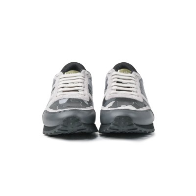 Sneakers Camouflage Mesh Fabric Grey Blue