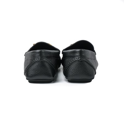 Vlogo Loafers Leather in Black GHW