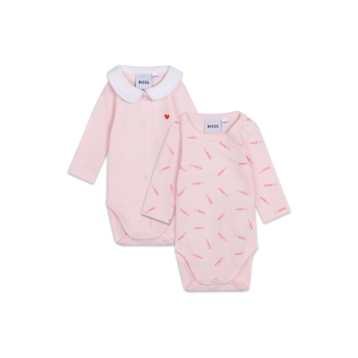 Baby Bodysuit Set Pink Pale