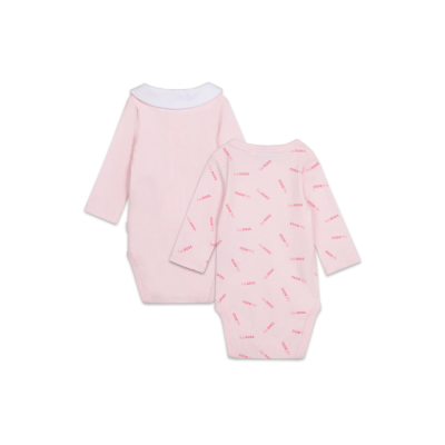 Baby Bodysuit Set Pink Pale