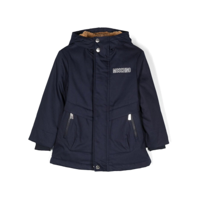 Kids Jacket Teddy Bear Logo Navy Blue